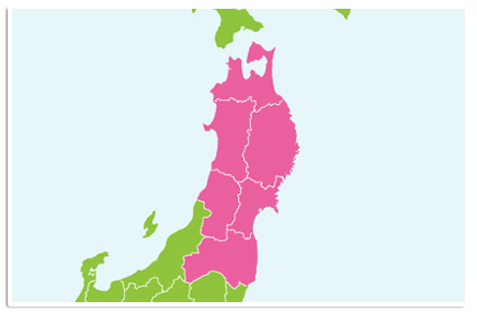 東北6県地図